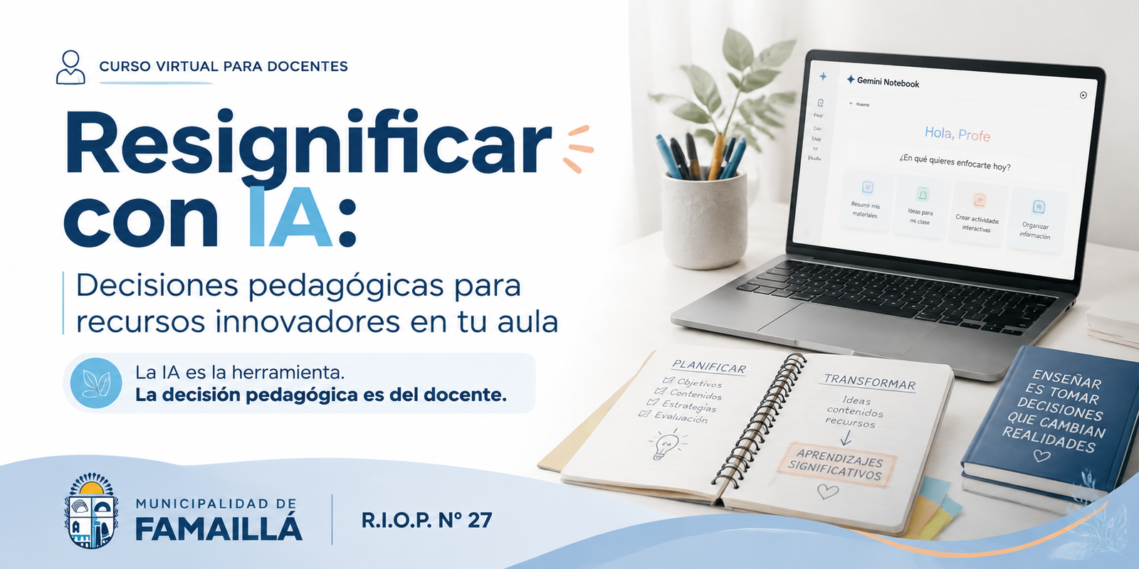 Resignificar con IA: decisiones pedagógicas para recursos innovadores en tu aula